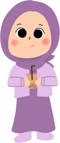 Purple hijab girl