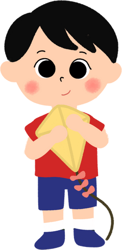 Little boy with kite