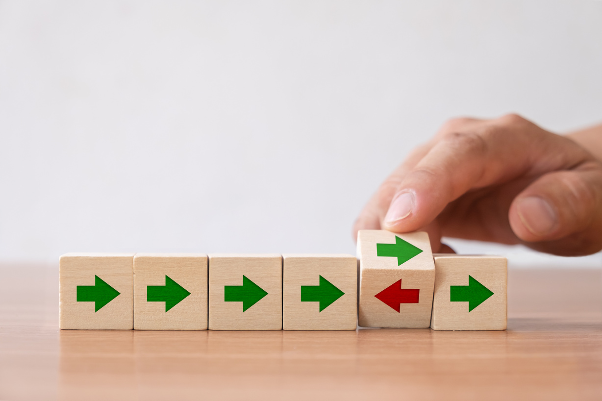 The different way as a business think different